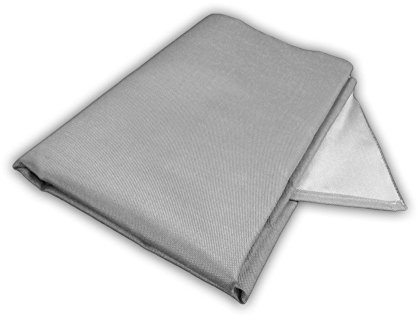 Zettl GmbH Bodenschutzdecke 550°C 1x1m: Feuerfeste Unterlage für Kamin & Grill, hitzebeständige Bodenschutzmatte, alternative für Glasbodenplatte, Funkenschutz