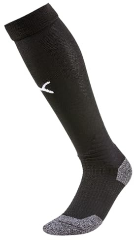 PUMA mens Team Liga Socks, Black/White, 7 9 US