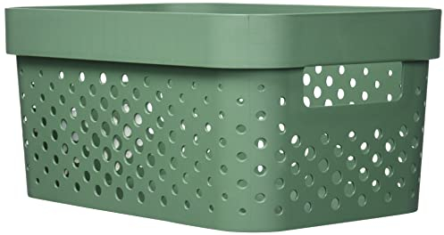 CURVER Infinity-Behälter, 4,5 l, Grün, 26 x 17,5 x 12,3 cm, recycelter Kunststoff, 245854, One Size