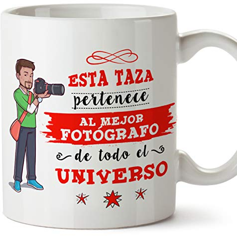 MUGFFINS Taza Fotógrafo (Mejor del Universo) - Regalos Originales y Divertidos de Fotografía
