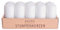 pajoma® Stumpenkerzen Weiß - 10 Stück | Ø 4 x 9 cm | Brenndauer: ca. 9 Stunden | Hochwertiges Paraffin & Baumwolldocht | ideal für Gastronomie, Hotels, Kirchen & Feierlichkeiten