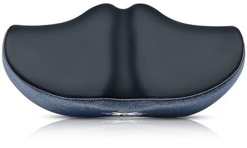 X Wing New-Age Noseless Bike Seat Cushion for Men & Women - Extra Padding & Wide - Suitable for City, Electric, Stationary Bikes - Compatible with Peloton - Wide Winged Seat with Cushion