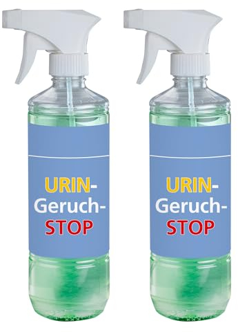 Maximex Urin-Geruch-Stopp Mensch, 500ml, 2er Set, hochwirksamer Geruchsentferner gegen Urin, neutralisiert Uringerüche, biologisch abbaubar, für Möbel, Matratzen, Kleidung etc., angenehmer Duft