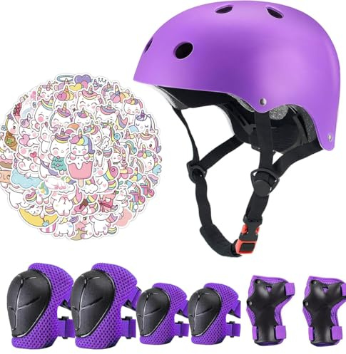 Kids Bike Helmet Set CPSC Certified Ages 2-8 boy&Girl with Stickers