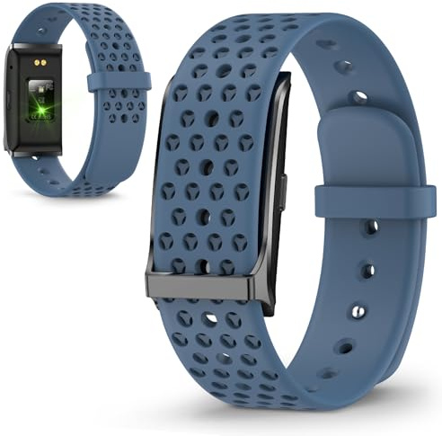 Yanmis SALUTO FITNESS Tracker, Braccialetto Intelligente Indossabile per Uomini Donne, 127 modalità Sportiva, Monitor del Sonno, 10m a Prova di Acqua, Promemoria di Chiamata, Sveglia, (BLUE)