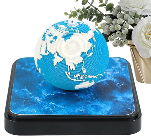 kdkskss Calendario 3D 2026 | Blocco Note 3D di Carta 2026 - Decorazione Blocchetto Strappabile Tema Terra per Libreria Comodino Sala da Pranzo