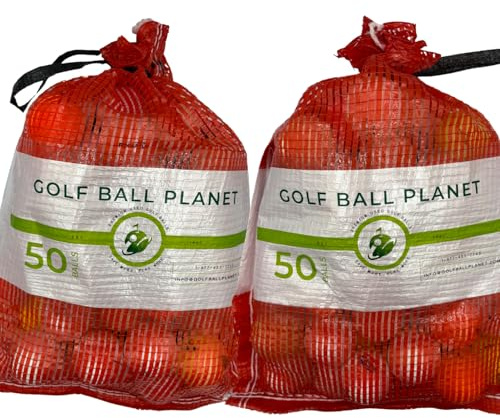 100 Shag/Practice/Hit Away/Range Used Golf Ball Mix in Mesh Bag - Golf Ball Planet