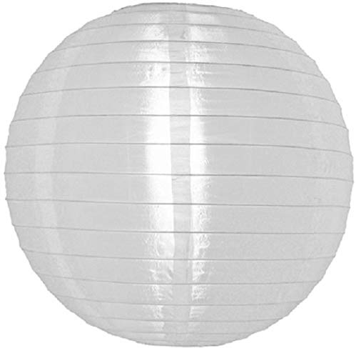 5 x Lampion Blanc de Nylon 45 cm