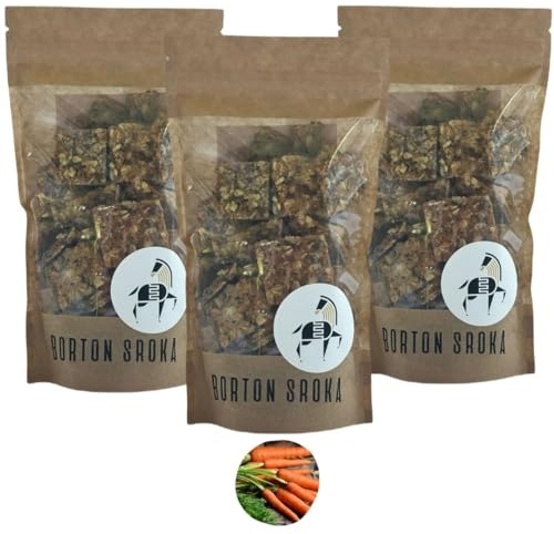 Pferdeleckerlies - Leckereien für Pferde und Pony - 100% Natur ohne Zusatzstoffe – als schmackhafte Pferdeleckerlis oder als Zusatzfutter - Beste Zutaten - Feine Kekse (450, Karotte)