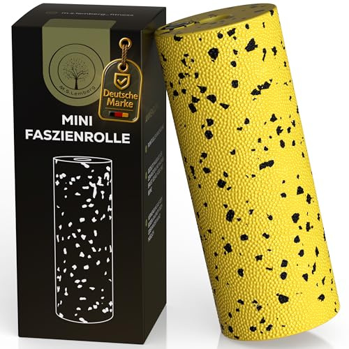 M.S.Lemberg® Mini Faszienrolle klein - Kompakte Massagerolle für Selbstmassage - Ideal für Fuß, Nacken, Fersensporn, Schulter, Arm, Wade, Rücken, Fusssohle, Fußrolle, Bein Massage Faszien Rolle