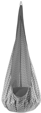 Tulano Doppo 20 | Hängesessel für Kinder | Kuschelige Hängehöhle | Indoor & Outdoor | Belastbar bis 60 kg | Baumwollstoff | Mit Karabiner & aufblasbarem Kissen