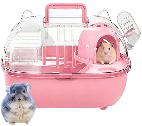 Yurosuis Kleintiertransportboxen | Tragbarer Transportkäfig Für Unterwegs,Reisekäfig Für Hamster,für Nagetiere und Eidechsen bei Ausflügen, Kurzreisen, Auto, Picknick und Bauernhof