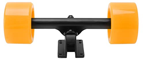 Set di truck e ruote per skateboard, ruote in PU con durezza 82A e cuscinetti ABEC 9, truck in lega di magnesio e alluminio per skateboard elettrici, longboard e dance board (Arancia)