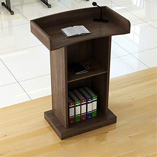 JIANSMZ Premium Lectern Podium Desk for Corporate Events Elegant Reception Host Stand for Weddings Ideal for Company Campuses and Restaurants