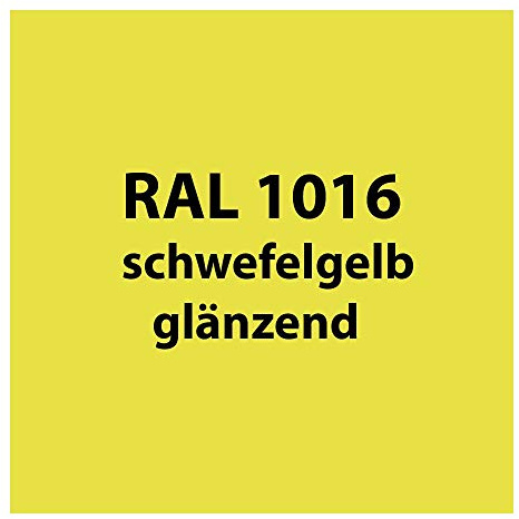 250 g Pulverlack Beschichtungspulver Pulverbeschichtung pulverbeschichten * PG 2 (RAL 1016 schwefel-gelb glänzend [wie leuchtgelb neon])