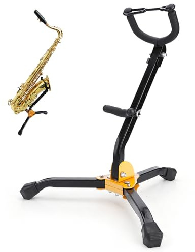 Soporte Para Trípode Saxofón, Soporte Plegable Para Saxofón Alto Tenor Soporte De Trípode Para Saxofón Alto Tenor Ajustable Plegable De Metal Para Saxofón