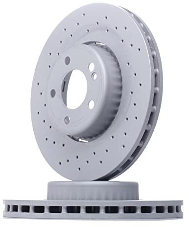 ZIMMERMANN 400.5518.30 2x Bremsscheiben Vorne Ø318mm Belüftet gelocht Stahl-Bremsscheibentopf Kompatibel mit MERCEDES-BENZ C-Klasse T-modell S205 0004212112 A0004212112