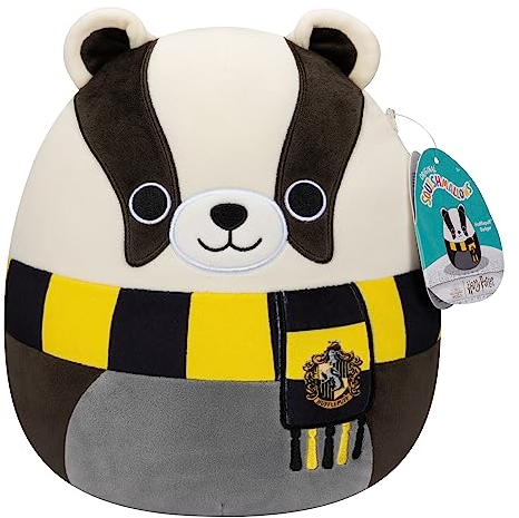 Squishmallows SQWB00066 - Harry Potter Hufflepuff 25 cm, offizielles Kelly Toys Plüsch, superweiches Kuscheltier