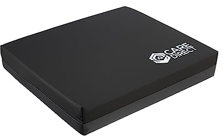 Care Direct Premium Waterproof Memory Foam Wheelchair Cushion - Perfect for UK Wheelchair Users (18 x 16 x 4)