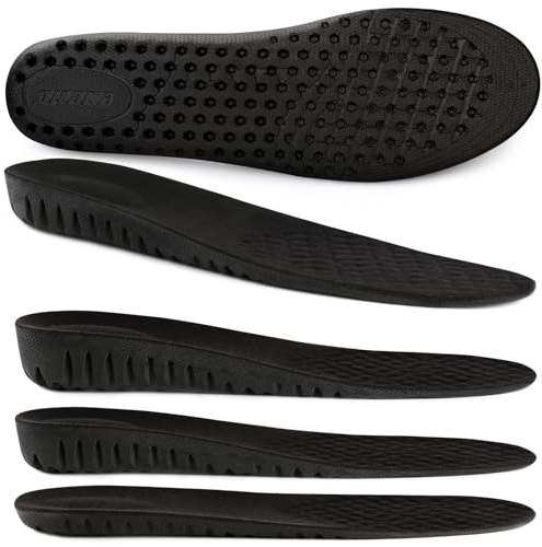 Ailaka Hauteur Augmentation Semelles Chaussures Augmenter Talon Ascenseur la Semelle Intérieure Amortissante Respirantes alvéolaires Confort Élastique Invisibles Homme Femme 2.5CM