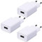 3 pezzi Caricabatterie Alimentatore USB 5V/2A da Caricatore USB Presa Spinotto per Smartphone/Lettore elettronico/Smart Watch/Tablet per bambini/Giocattoli/TV box/Cuff