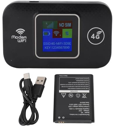 Router WiFi Mobile 4G LTE con Slot per Scheda SIM per Viaggi, Dispositivo Hotspot Router WiFi Portatile Sbloccato da 300 Mbps per Viaggi, Hotspot Mobile Hotspot WiFi, Fino a 10