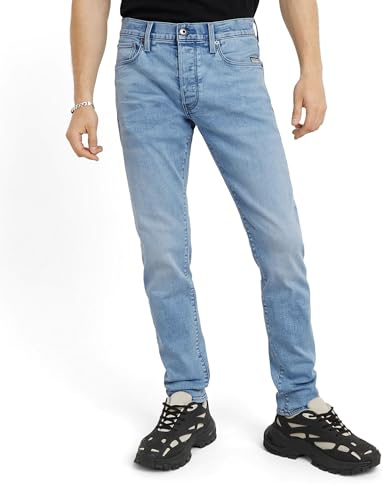 G-STAR Men's 3301 Slim Jeans, Blue (Medium Aged D25742-8968-071), 36W / 32L