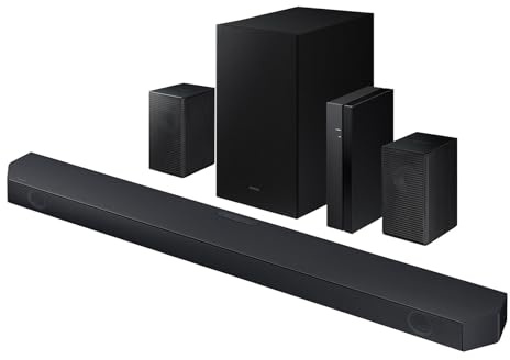 Samsung 5.1 Channel Sound Bar with Wireless Subwoofer Q-Symphony & Dolby Atmos Audio - HW-Q65C/ZA (Renewed)