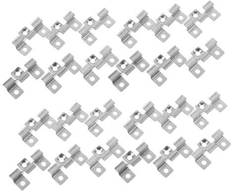 HOMSFOU 100pezzi Clip Fissaggio Per Decking Acciaio Inossidabile Facile Installazione Design Nascosto Spessori Per Tavole Da Decking Compatibili Con Varie Materiali Per Progetti Fai Te
