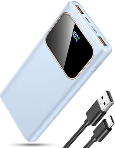 Portable Charger Power Bank Fast Charging, 10000 mAh 22.5W Battery Pack with USB-C in&Out LED Display, PD 3.0 QC 4.0 External Phone Powerbank for iPhone Samsung etc Smartphones and All USB Devices