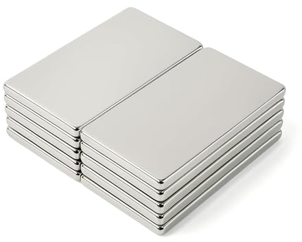 20 Piezas Imanes Adhesivos Potentes 30x10x2mm, Imán Fuertes Rectangulares Autoadhesivos de Neodimio, Perfectos para Refrigeradores, Fotos, Manualidades, Pizarras Magnéticas, Uso en Cocina