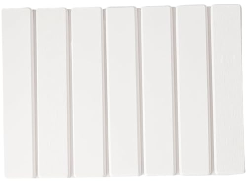 Tappetino da bagno in pietra di diatomee tappetino da doccia in pietra ultra assorbente ad asciugatura rapida da 16x12 pollici tappeto da bagno pieghevole antiscivolo per doccia bianco