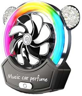 Diffuseur d'arômes pour voiture | Désodorisant de voiture avec rotation à 360° | Parfum avec lumière décorative pour famille et femmes