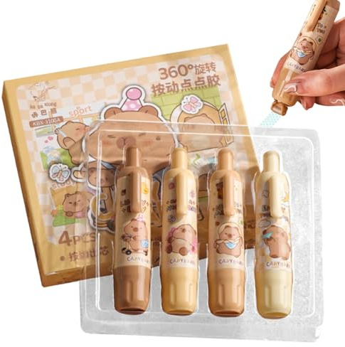 Tape Runner Pen - Kleberoller im Taschenformat, einziehbarer Kleberspender, Bastelklebewerkzeug | Scrapbook-klädesplagg för schüler, hållare, profiler, konstkarten, presentpapper, projekt