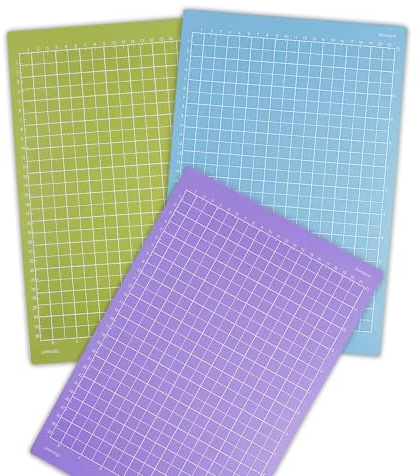 Lot de 3 Tapis de Découpe pour Cricut Joy Xtra, 21,5 x 30,5 cm, Adhésifs de Remplacement, StandardGrip LightGrip StrongGrip