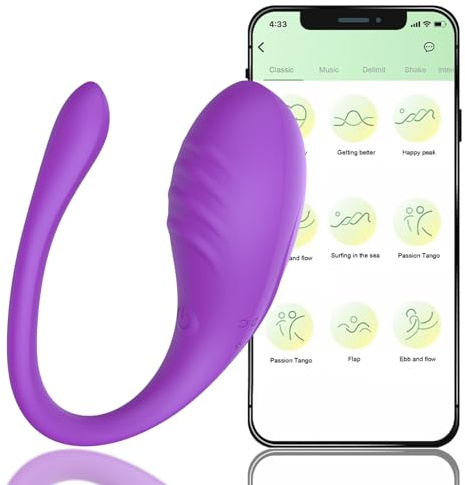 APP Wireless Virabt.o.r Vibrat.o.rset 4 Woman Silent Mini by Bluetooth L.ove E.GGS with Remote Control from Phone Vibrat.o.r for Women S.ex S.t.imulator Adults Toys 9 Modes Massage DARF28