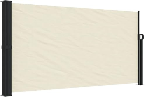 Tenda Laterale Avvolgibile da Terra L300xH180cm in Poliestere 180 g/m² con Struttura in Acciaio Verniciato