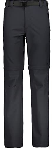 CMP - Pantaloni Lunghi da Uomo con Zip, Antracite, C30