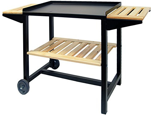 Imex El Zorro 71565 - Carro con bandejas de madera, 112 x 40 x 69 cm, color negro