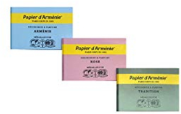Drei Düfte Papier d´Arménie im Set – drei verschiedene Heftchen