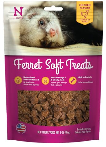 N-Bone 1 Pouch Ferret Soft Treats Chicken Flavor, 3 Oz