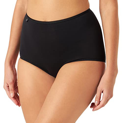 sloggi Damen 24/7 Cotton Maxi C3P Slip, Black, 54