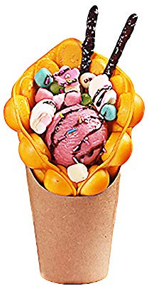 ALDKitchen Bubble Waffle Display | Artificial Bubble Waffle for Restaurants | Food Decoration (45)