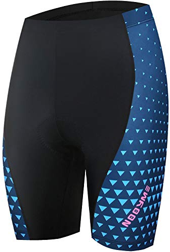 NOOYME Womens Bike Shorts for Cycling with 3D Padded Pink Ride Women Cycling Shorts (Midnight Blue, XXX-Large)