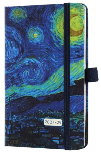 2027-2029 Pocket Planner/Calendar - 3 Year Monthly Planner 2027-2029 from Jan. 2027 - Dec. 2029(36 Months), 3.8 x 6.3, Pen Holder, Inner Pocket and 61 Notes Pages