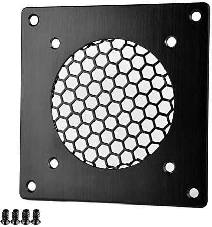 Euroharry Ventilationsgaller 80 mm fläktskydd, för PC, dator, AV, elektroniska skåp (1 st)