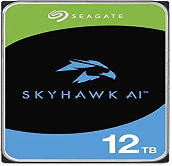Seagate Skyhawk AI ST12000VE001 12 TB Hard Drive - 3.5 Internal - SATA (SATA/600) - Network Video Recorder, Camera Device Supported - 3 Year Warranty (Renewed)