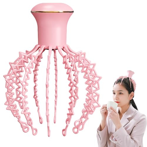 bevog Scalp Massage Claw, Cordless Scalp Spider Massager, 6-Modes Portable Electric Head Scalp Massager with 500 mAh Battery, Rechargeable Head Scratcher Massager for Stresss Relief, Deep Sleep