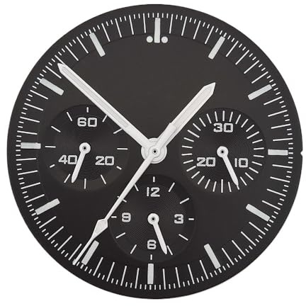ZHGUIMING VK63-urtavla VK63 Panda-urtavla Custom Logo Chronograph Elektronisk multifunktionell lysande urtavla VK63 visare Lämplig for VK63-rörelse(Combination-3)