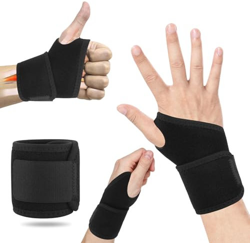 FSFLOYOM Handgelenk bandagen, bandage handgelenk Bandage, Handgelenkstütze sport, Sehnenscheidenentzündung, Schmerzlinderung, Arthritis, Einstellbare Kompression Bandage Handgelenk [Rechts/Links]